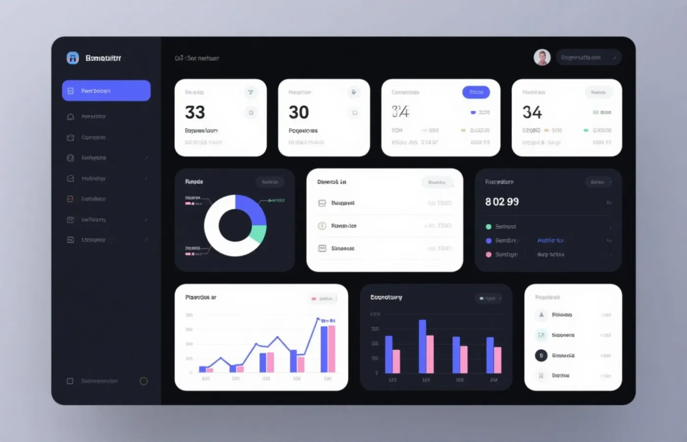 数据看板示意图